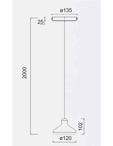 Colgante de techo Antares – Mantra – Lámpara colgante negra LED 3000K