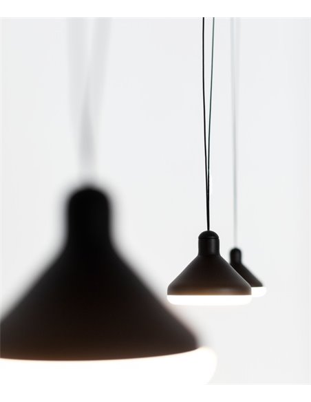 Colgante de techo Antares – Mantra – Lámpara colgante negra con 3 luces LED 3000K 1770 lm