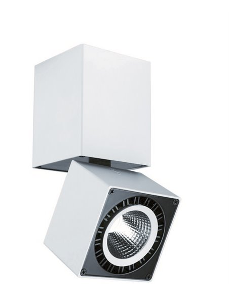 Foco de superficie Columbretes - Mantra - Lámpara plafón de techo cuadrado blanco LED 3000K-4000K