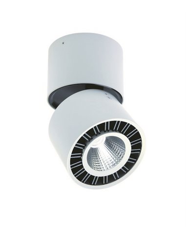 Foco de superficie Columbretes - Mantra - Lámpara plafón de techo redondo blanco LED 3000K-4000K