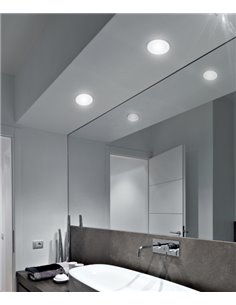 Foco de techo empotrable Metacrilato – Mantra – Downlight blanco LED 3000K/4000K, 9 cm