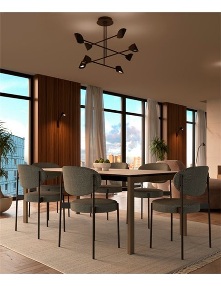 Lámpara colgante Capuccina – Mantra – Lámpara de techo decorativa LED 3000K, negra/blanca