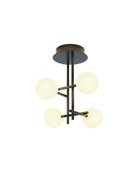 Plafón de techo Cellar – Mantra – Lámpara de techo bola, 4 luces, G4