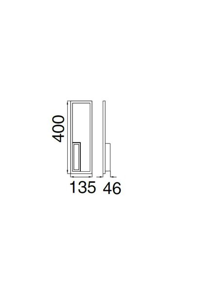 Aplique de pared Boutique – Mantra – Lámpara de pared minimalista LED 3000K, regulable