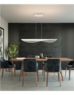Colgante de techo Bianca – Mantra – Lámpara de techo blanca, LED 3000K