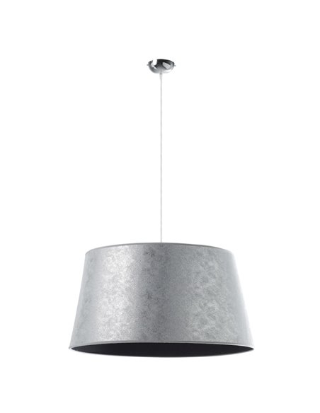 Pendant lamp with gold/silver synthetic fiber - Selma - Exo - Novolux