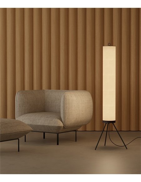 Lámpara de pie Nooi – Aromas – Pie de salón, 137 cm, Pantalla textil