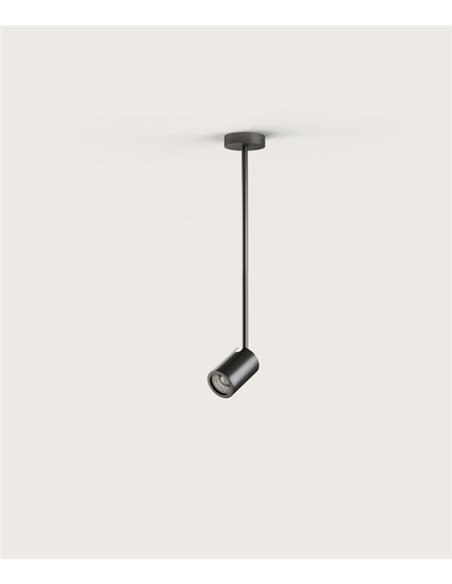 Proyector de techo Noon – Aromas – Lámpara de techo negra, GU10 LED 3000K, Regulable Triac
