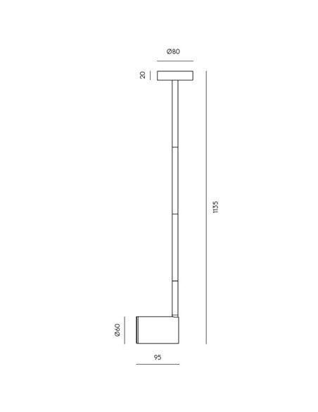 Proyector de techo Noon – Aromas – Lámpara de techo negra, GU10 LED 3000K, Regulable Triac