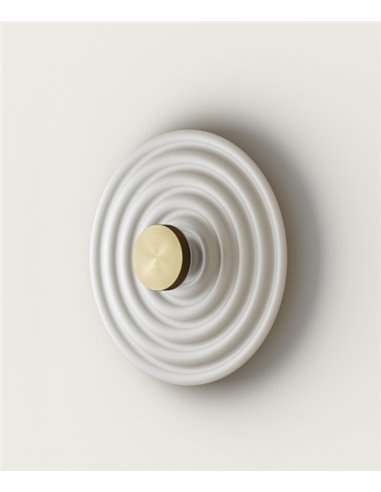 Aplique de pared Rang – Aromas – Lámpara decorativa circular, de resina, LED 3000K