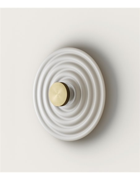 Aplique de pared Rang – Aromas – Lámpara decorativa circular, de resina, LED 3000K