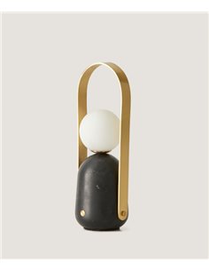 Lámpara de mesa Nano – Aromas – Lámpara portátil de lectura, de mármol, LED 3000K, cargador USB 2