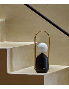 Lámpara de mesa Nano – Aromas – Lámpara portátil de lectura, de mármol, LED 3000K, cargador USB