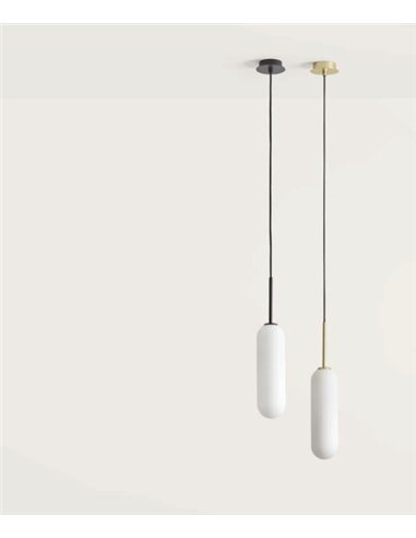 Lámpara colgante Atil – Aromas – Lámpara de techo dorada/negra, LED 2700K
