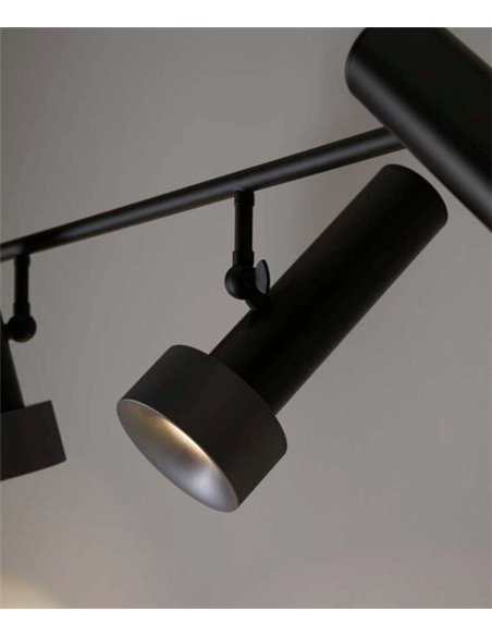 Lámpara colgante Focus – Aromas – Lámpara de techo con 4 focos, LED 3000K, 130 cm