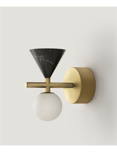 Aplique de pared Oneta – Aromas – Aplique de pared decorativo, Mármol, tipo bola