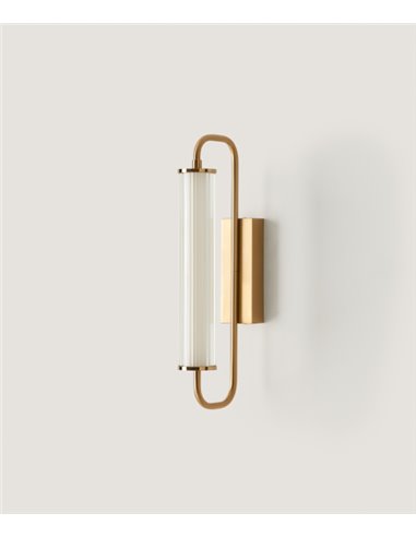 Aplique de pared Ison – Aromas – Aplique de pared decorativo, Lámpara de vidrio, LED regulable 2700K