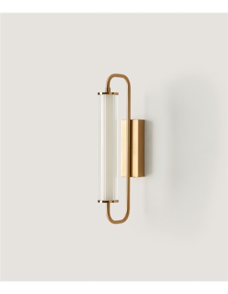 Aplique de pared Ison – Aromas – Aplique de pared decorativo, Lámpara de vidrio, LED regulable 2700K
