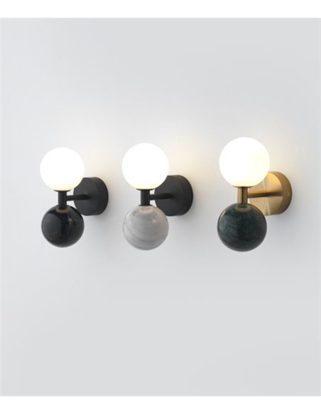 Aplique de pared Dalt – Aromas – Lámpara de pared de mármol, 10 cm, LED 3000K
