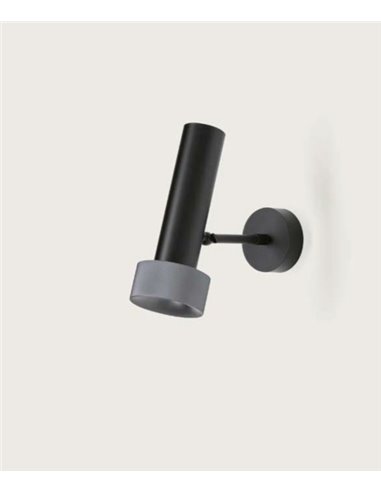 Aplique de pared Focus – Aromas – Lámpara de pared de acero negra, LED 3000K
