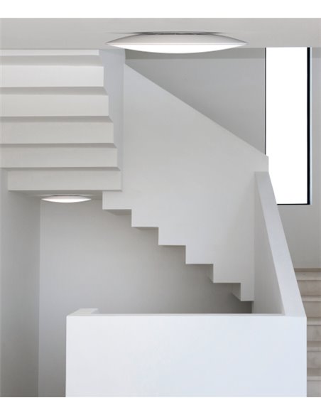 Plafón de techo Slim – Mantra – Lámpara de techo blanca, LED 3000/4000/5000K, 25/37/46 cm