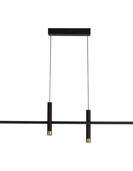 Colgante de techo Esparta – Mantra – Lámpara decorativa blanca/negra, LED 3000K