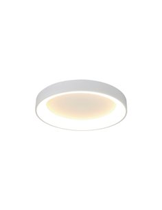 Plafón de techo Niseko – Mantra – Lámpara de techo blanca/madera, LED 3000K