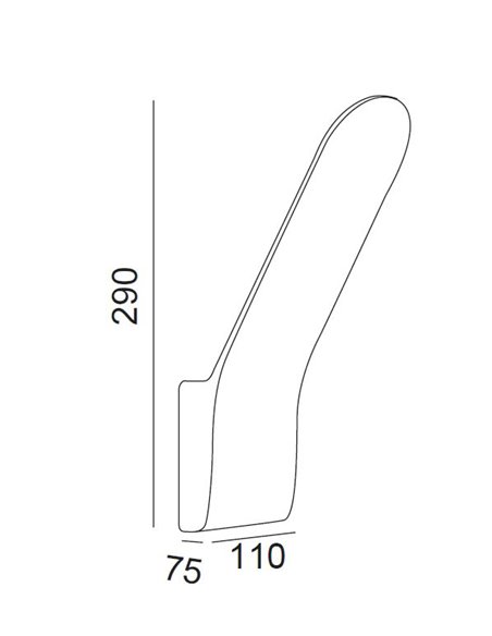 Aplique de exterior Andes – Mantra – Lámpara de pared IP65, LED 3000K