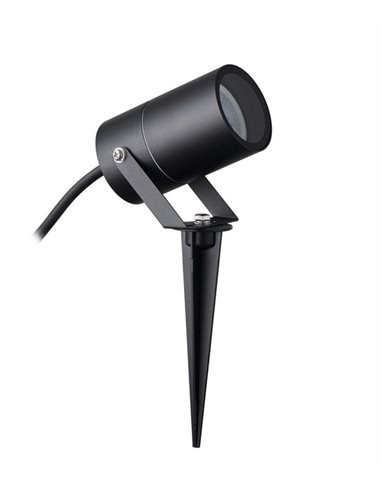 Proyector de exterior Quebec – Mantra – Lámpara estaca negra, GU10