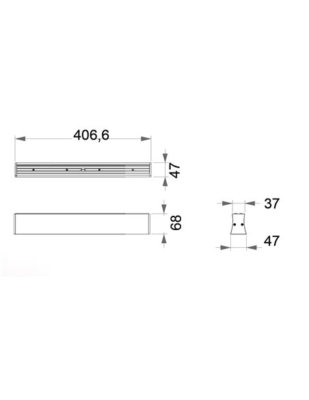 Plafón de techo Hanok – Mantra – Lámpara de techo minimalista, 40/120 cm, LED 3000/4000K