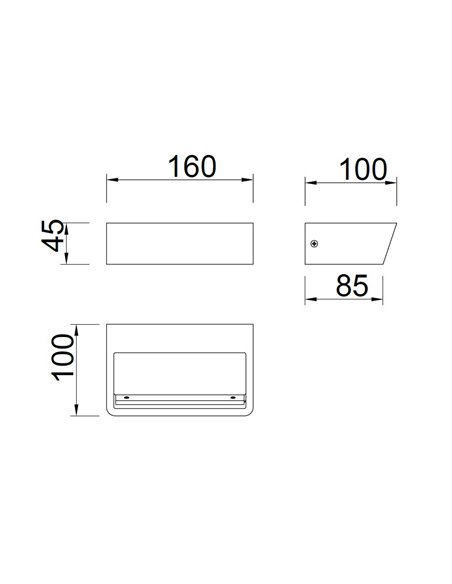 Aplique de pared Altea – Mantra – Lámpara blanca, LED 3000/4000K
