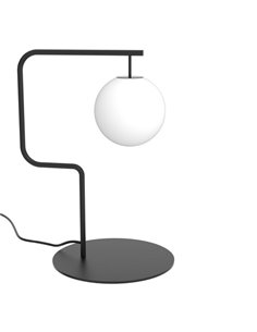 Lámpara de mesa Zig – Pujol – Lámpara tipo bola negra