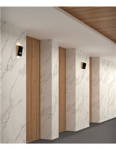 Lámpara señalética Sutil – Pujol – Aplique moderno LED customizable, Lámpara para hoteles