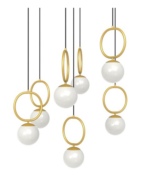 Lámpara colgante Sphere – Pujol – Lámpara tipo bola, Pantalla inclinable