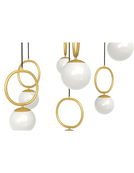 Lámpara colgante Sphere – Pujol – Lámpara tipo bola, Pantalla inclinable