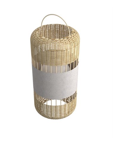 Lámpara de mesa Natural – Pujol – Materiales naturales, 45 cm