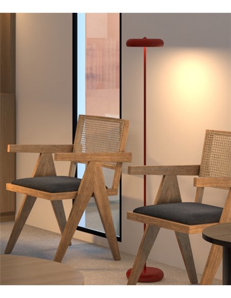 Lámpara de pie Boina – Pujol – Lámpara de metal, LED 3000K, Altura 120 cm