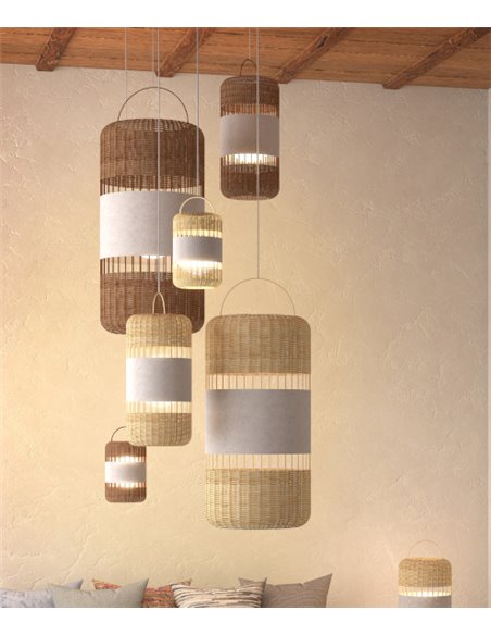 Lámpara colgante Natural – Pujol – Materiales naturales
