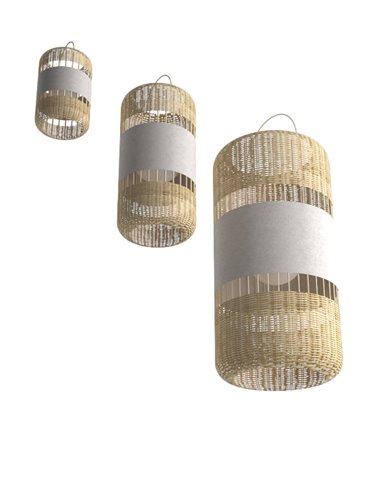 Lámpara colgante Natural – Pujol – Materiales naturales