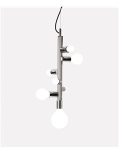 Lámpara colgante Party – Foc – Lámpara tipo bola, 7/10 luces, Metal cromo/oro/cobre 2