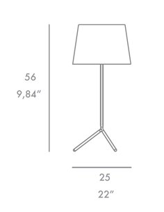 Lámpara de mesa Minima – FOC – Lámpara minimalista, trípode