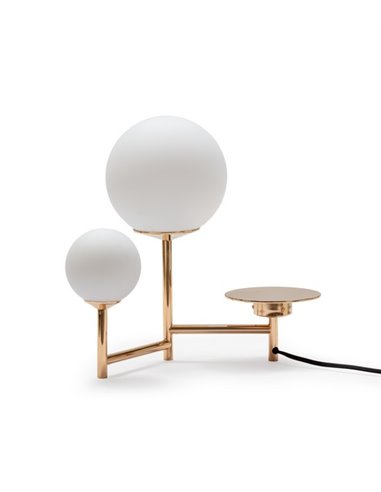 Lámpara de mesa Moon – Foc – Lámpara minimalista, tipo bola, 3 luces
