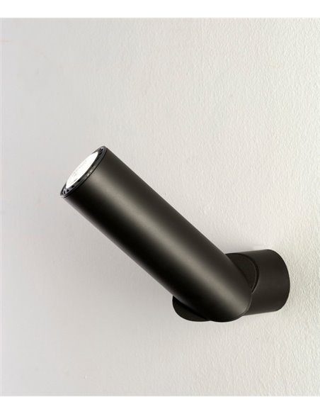 Aplique de pared Giro – Foc – Lámpara de lectura, Cabezal orientable, Metal cobre/negro/blanco