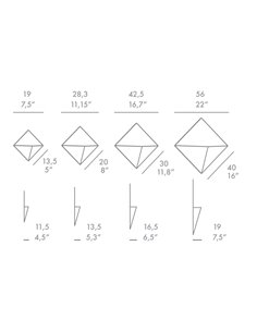 Aplique de pared Pensilis – Foc – Lámpara minimalista, 4 tamaños 2