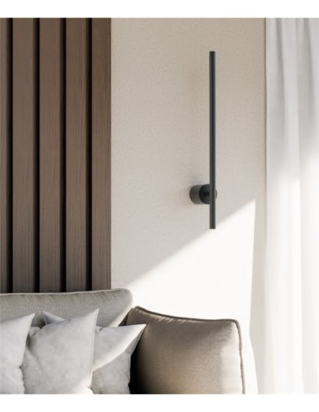 Aplique de pared negro mate Clock - Aromas