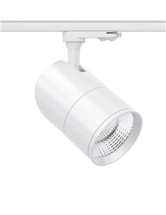 Foco de carril trifásico Aston – Beneito & Faure – Lámpara LED con temperatura de color regulable: 2.700K / 3.200K / 4.000K 2