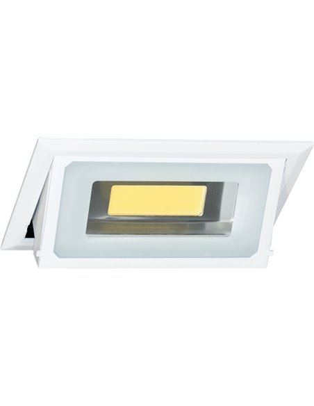 Proyector de techo empotrable Bonn – Beneito & Faure – Lámpara orientable 90º, 40W, LED 3000K/4100 K