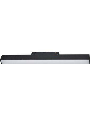 Lámpara para carril 48V Line – Beneito & Faure – Lámpara LED 3000K, Aluminio negro mate, Disponible 3 tamaños