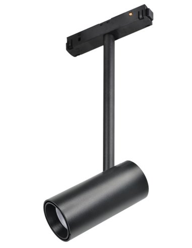 Proyector de carril 48V Dot – Beneito & Faure – Lámpara LED 2700K/3000K, Cabezal orientable 355º, Acabados: blanco/negro