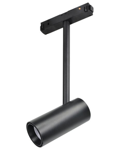 Proyector de carril 48V Dot – Beneito & Faure – Lámpara LED 2700K/3000K, Cabezal orientable 355º, Acabados: blanco/negro